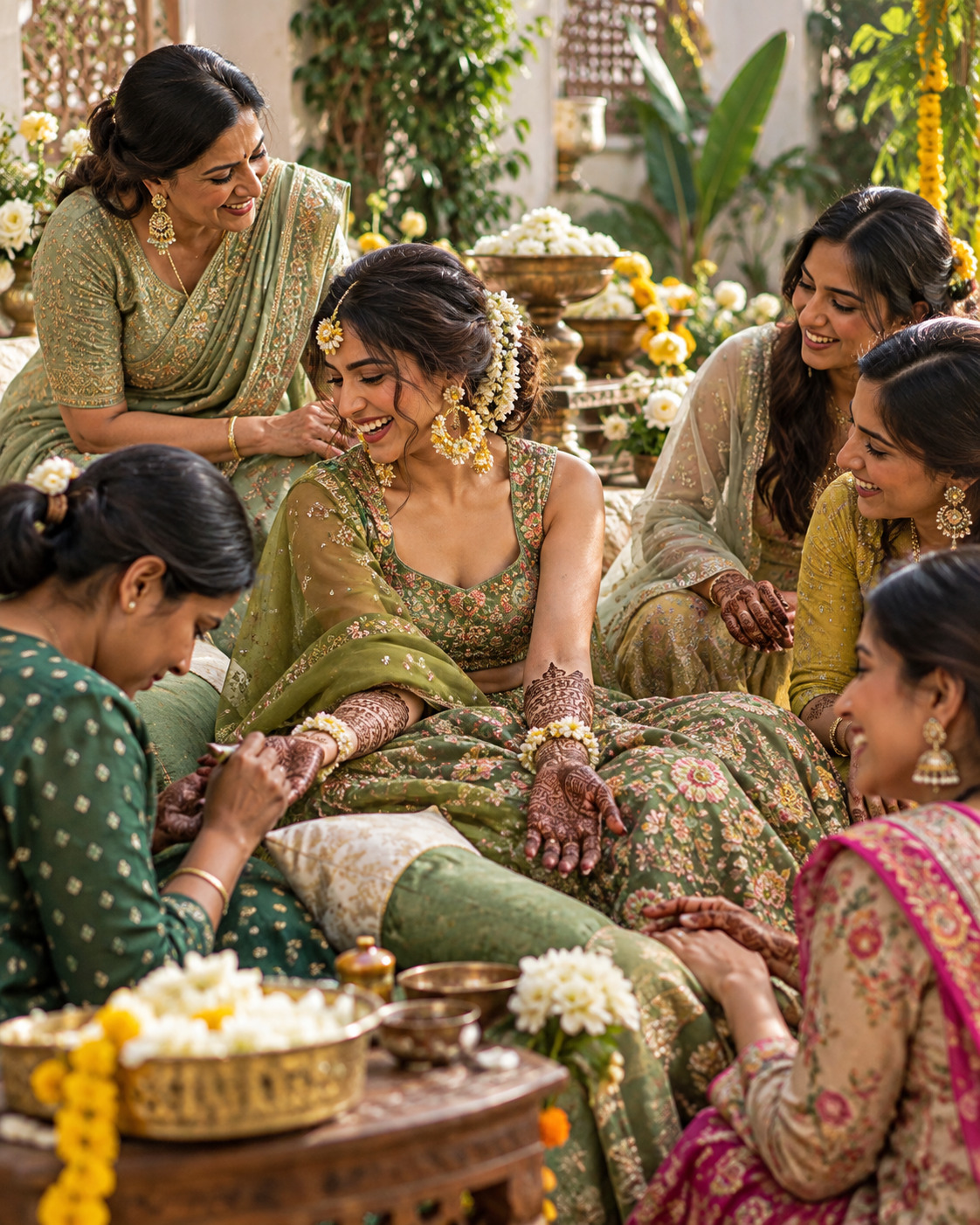 Mehendi celebration and Indian wedding clothing inspiration