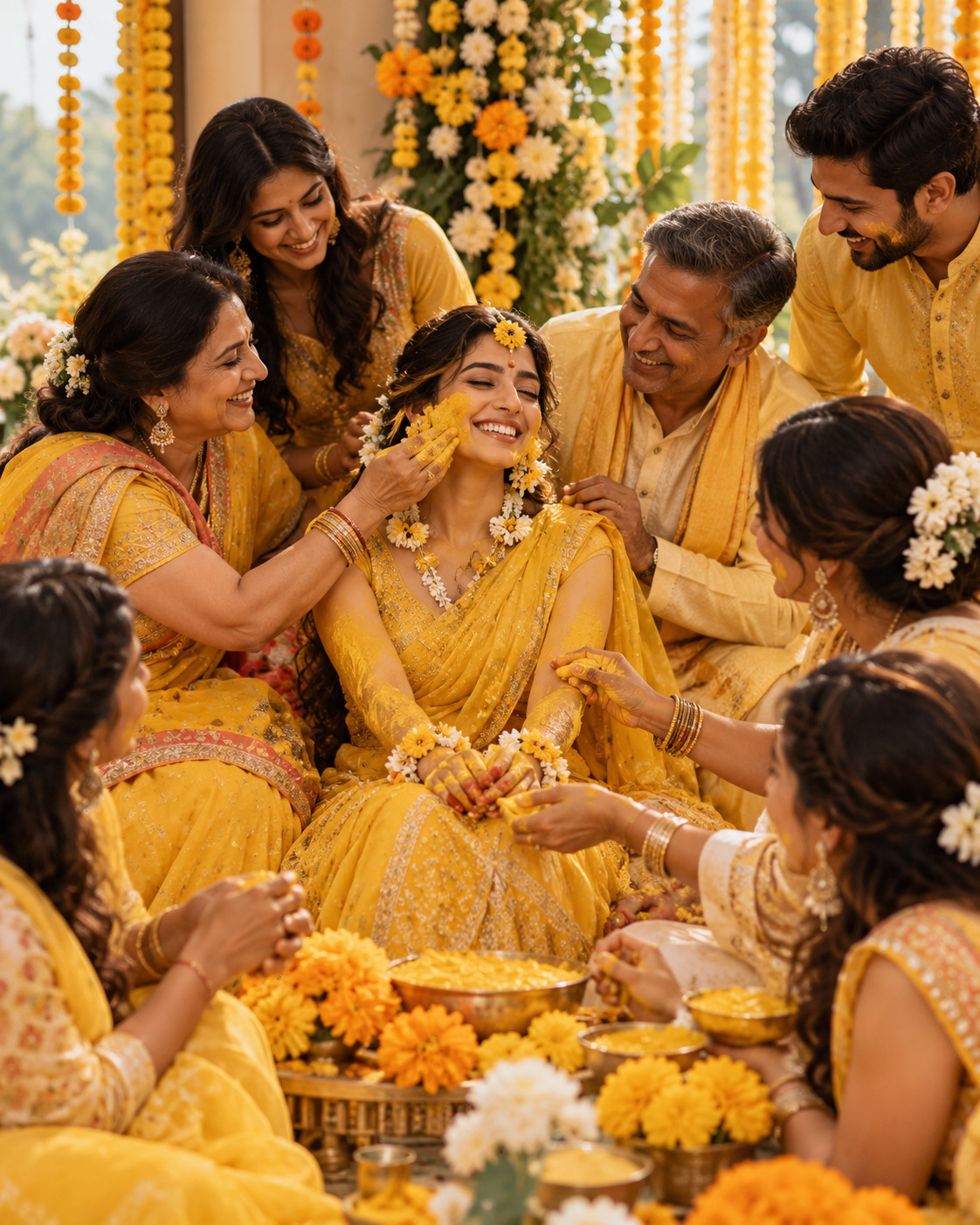 Haldi celebration and Indian wedding clothing inspiration